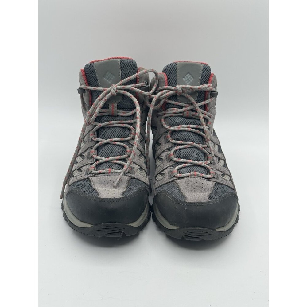 Columbia Boots Womens 8.5 Crestwood Hiking Gray Leather Fabric BL5371-053 Casual - Picture 2 of 12